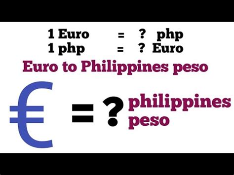 1 euro to php